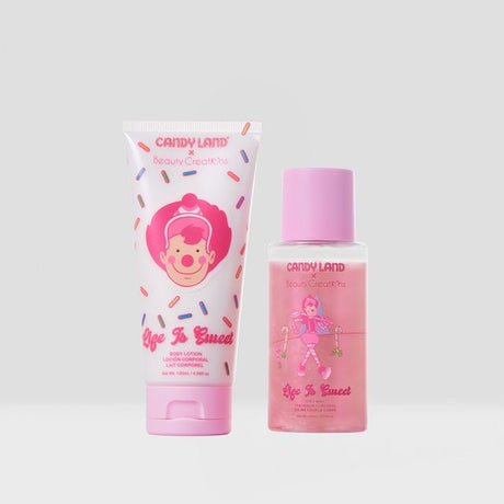 BEAUTY CREATIONS X CANDY LAND- LIFE IS WEET- SHIMMER BODY LOTION & MIST SET- 1PC