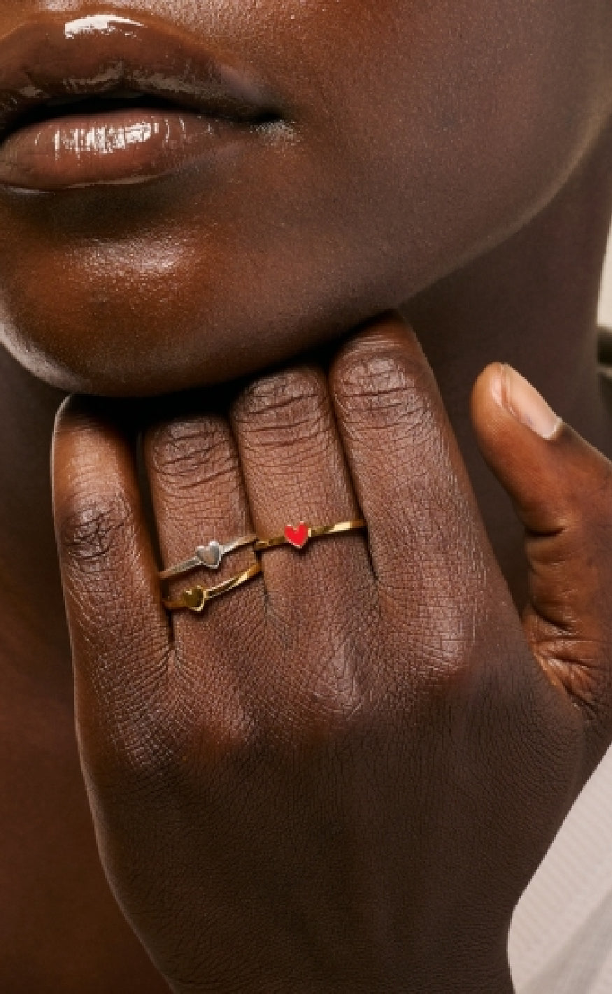 ENAMEL Copenhagen Ring - Amore - Red