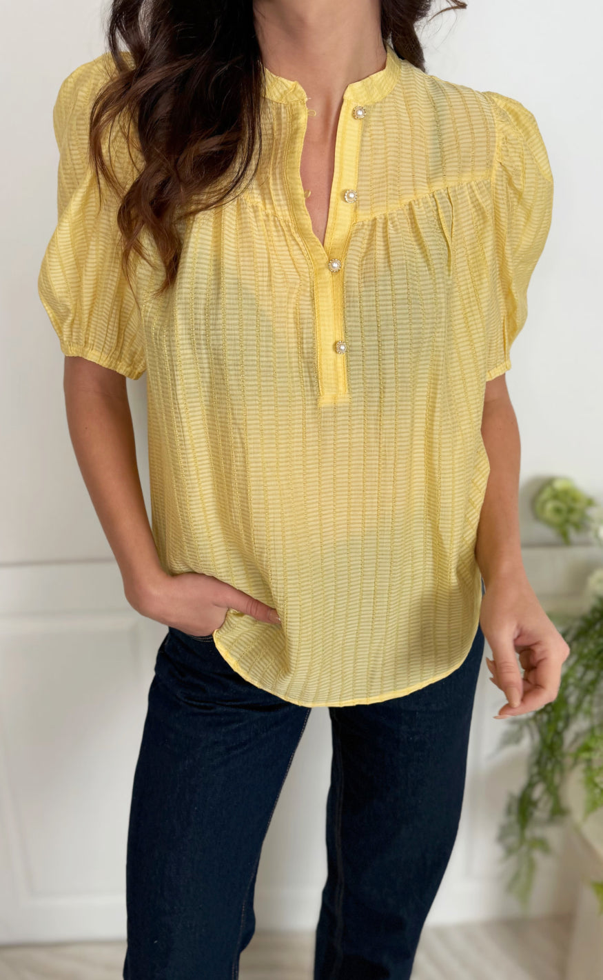 Freequent Bluse - Bella - Golden Haze