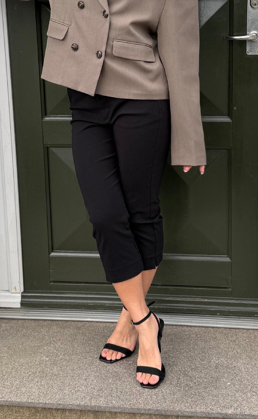 Freequent Bukser - Isadora Capri - Black