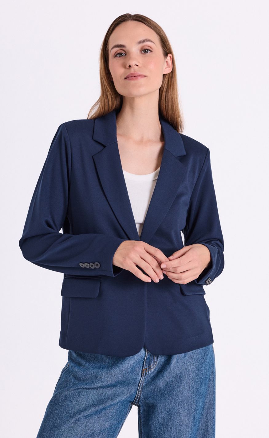 Freequent Jakke - Nanni - Navy Blazer
