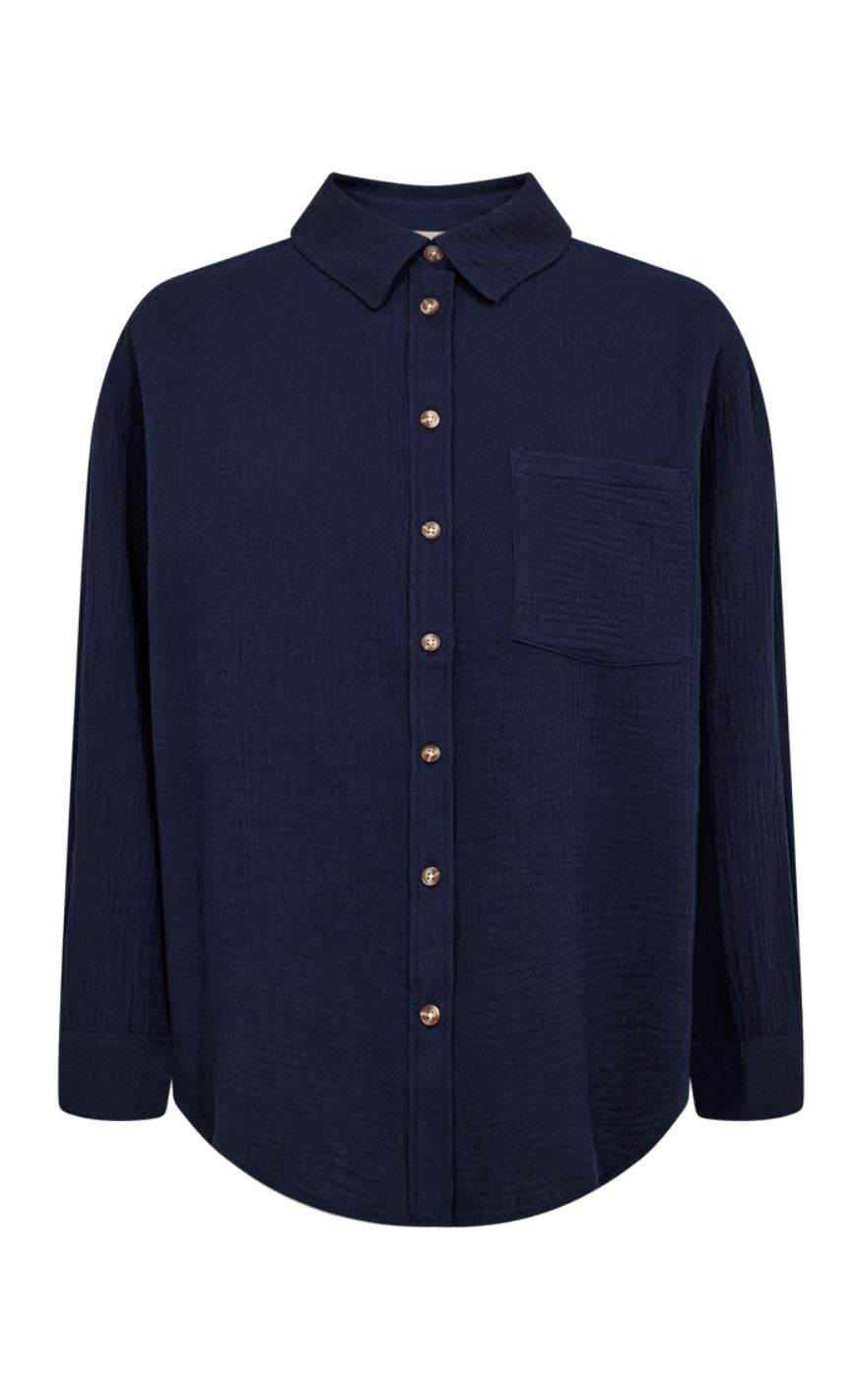 Freequent Skjorte - Esmingo - Navy Blazer