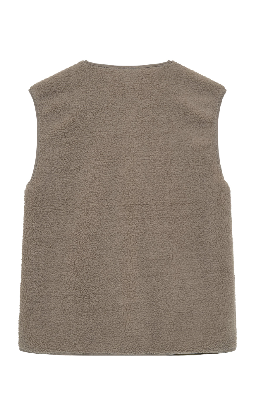 Freequent Vest - Teddy - Desert Taupe