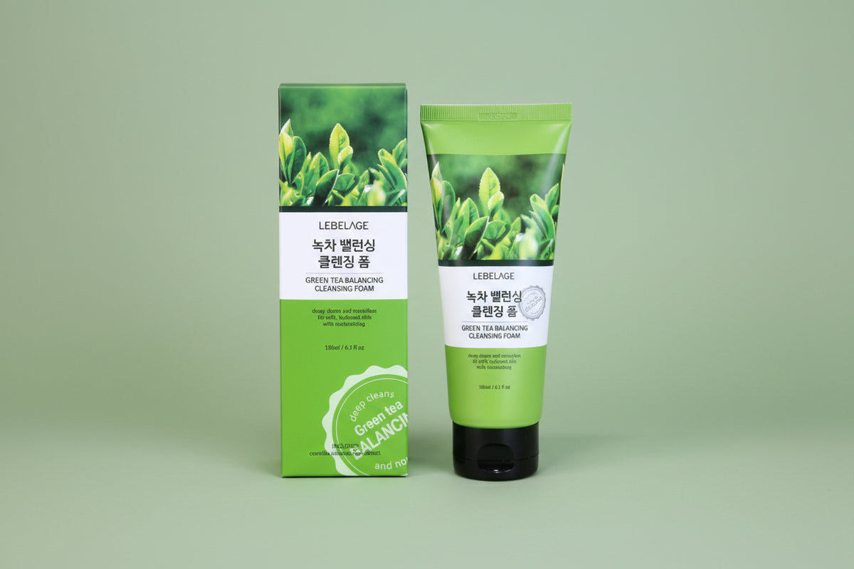 LEBELAGE- TÉ VERDE EQUILIBRANTE- ESPUMA LIMPIADORA- 1UD