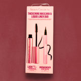 BEAUTY CREATIONS -  THICKENING MASCARA & LIQUID LINER DUO - (1PC)