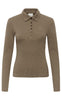 Gestuz Bluse - Drew LS Polo - Walnut