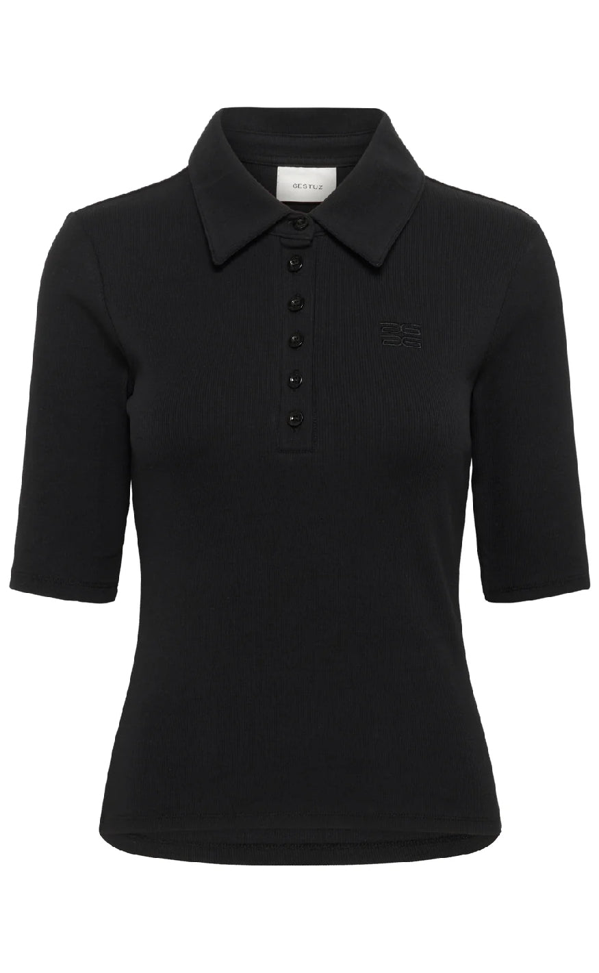 Gestuz Bluse - Drew Polo - Black
