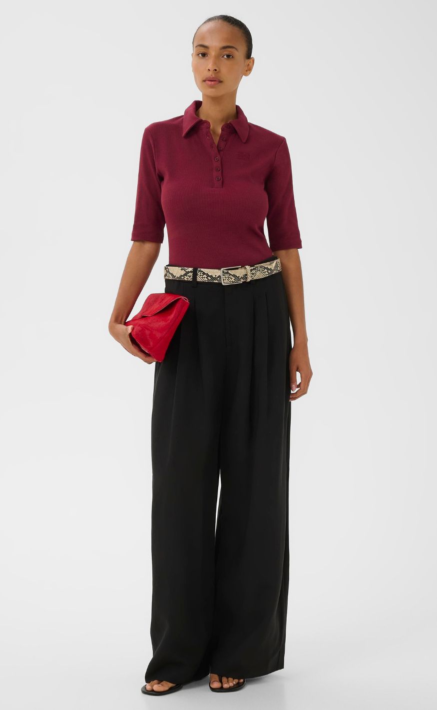 Gestuz Bluse - Drew Polo - Cabernet