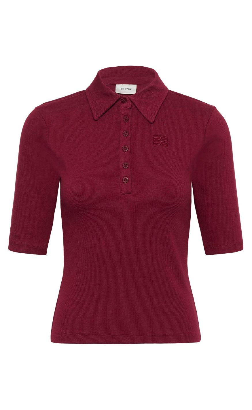 Gestuz Bluse - Drew Polo - Cabernet