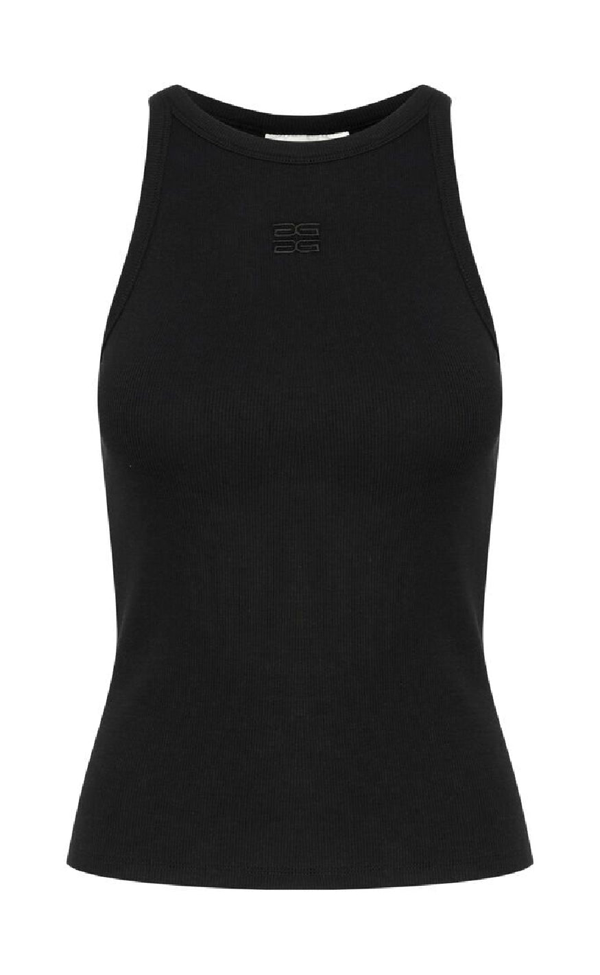 Gestuz Top - Drew Logo Tank 2.0 - Black