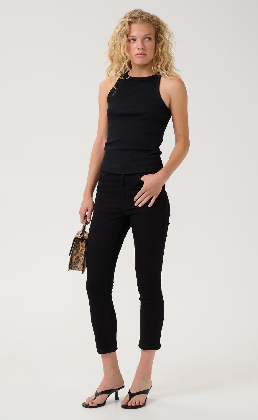 Gestuz Top - Drew Rhinestone - Black