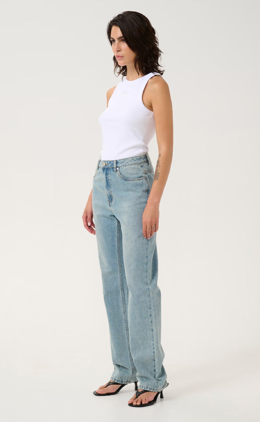 Gestuz Top - Drew Rhinestone - Bright White