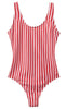 H2O Badedragt - Stripe Swim - Red