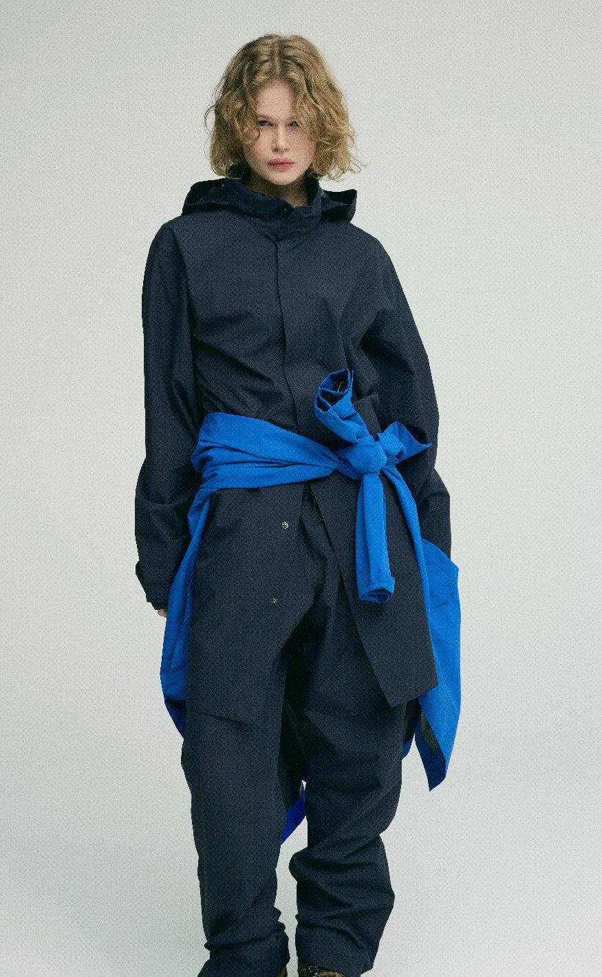 H2O Regnjakke - Rømø Long Unisex - Navy