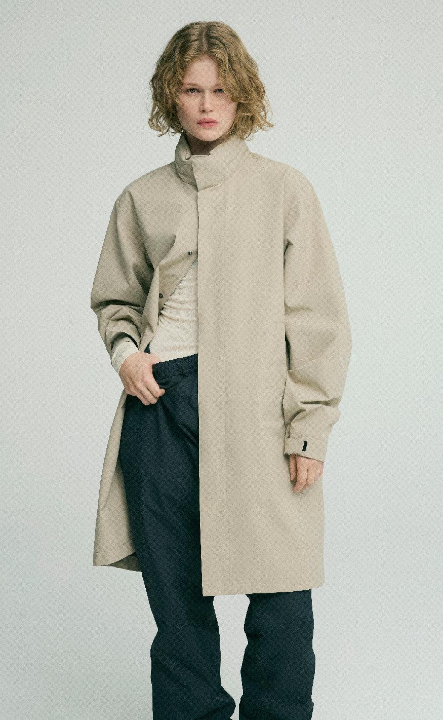 H2O Regnjakke - Rømø Long Unisex - Warm Grey