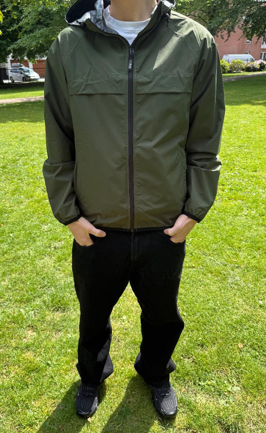H2O Regnjakke - Rømø Unisex - Army