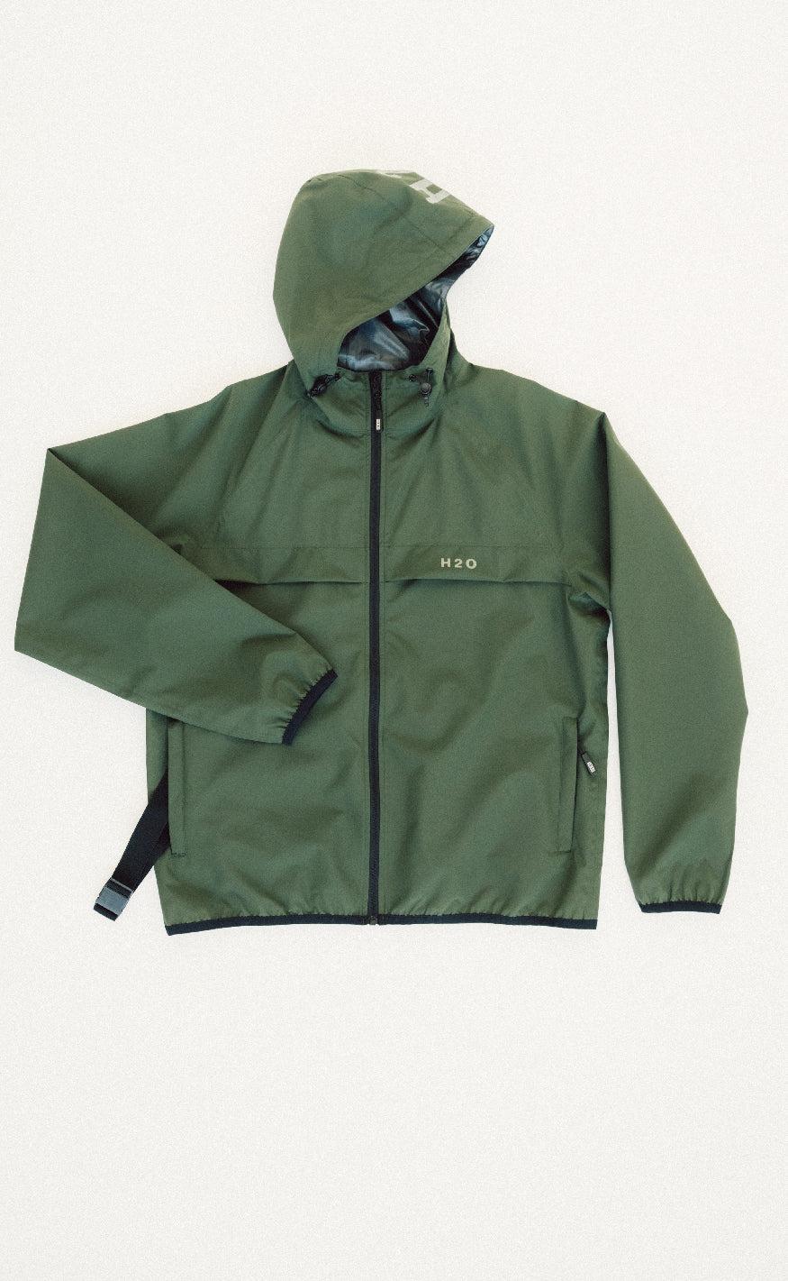 H2O Regnjakke - Rømø Unisex - Army