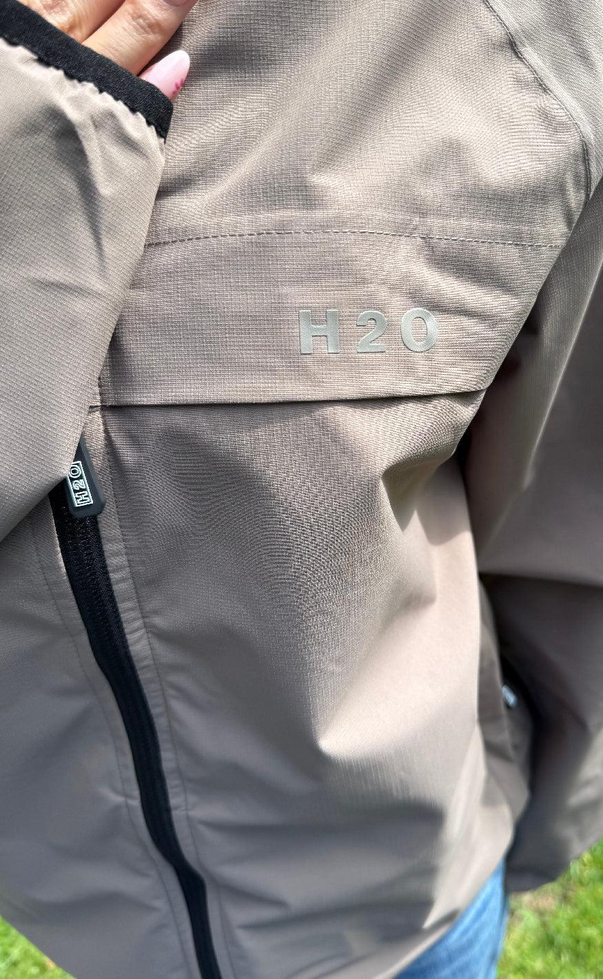 H2O Regnjakke - Rømø Unisex - Dusty Oak