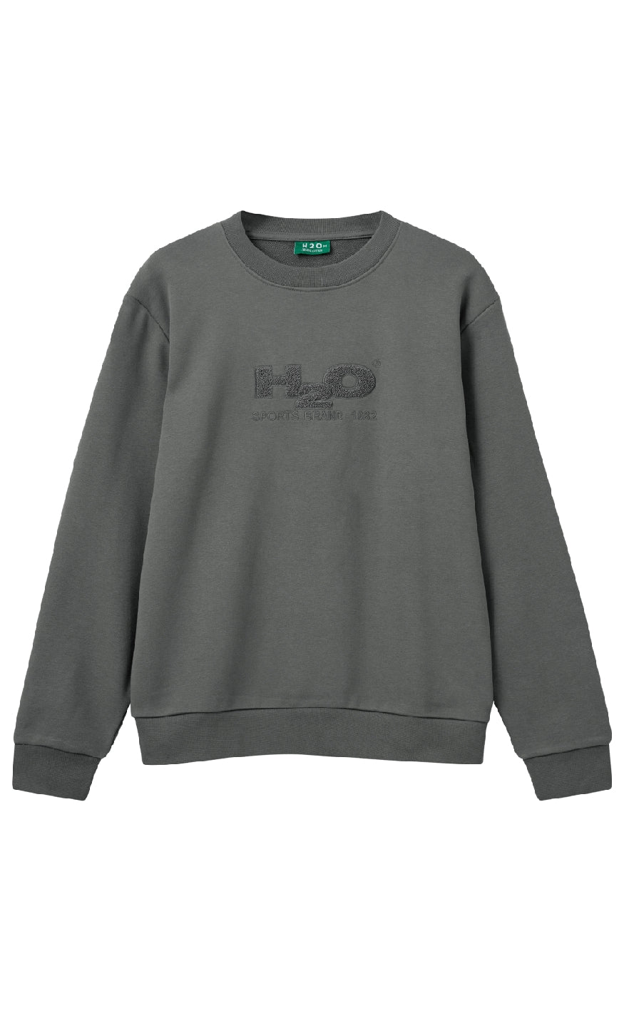 H2O Sweatshirt - Logo O'neck - Anthracite