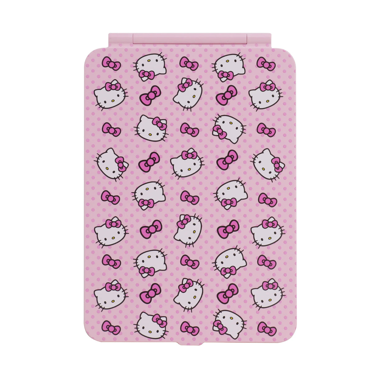 IMPRESSIONS VANITY X HELLO KITTY- PINK A DOT TOUCHPAD MINI LED MAKEUP MIRROR-1PC