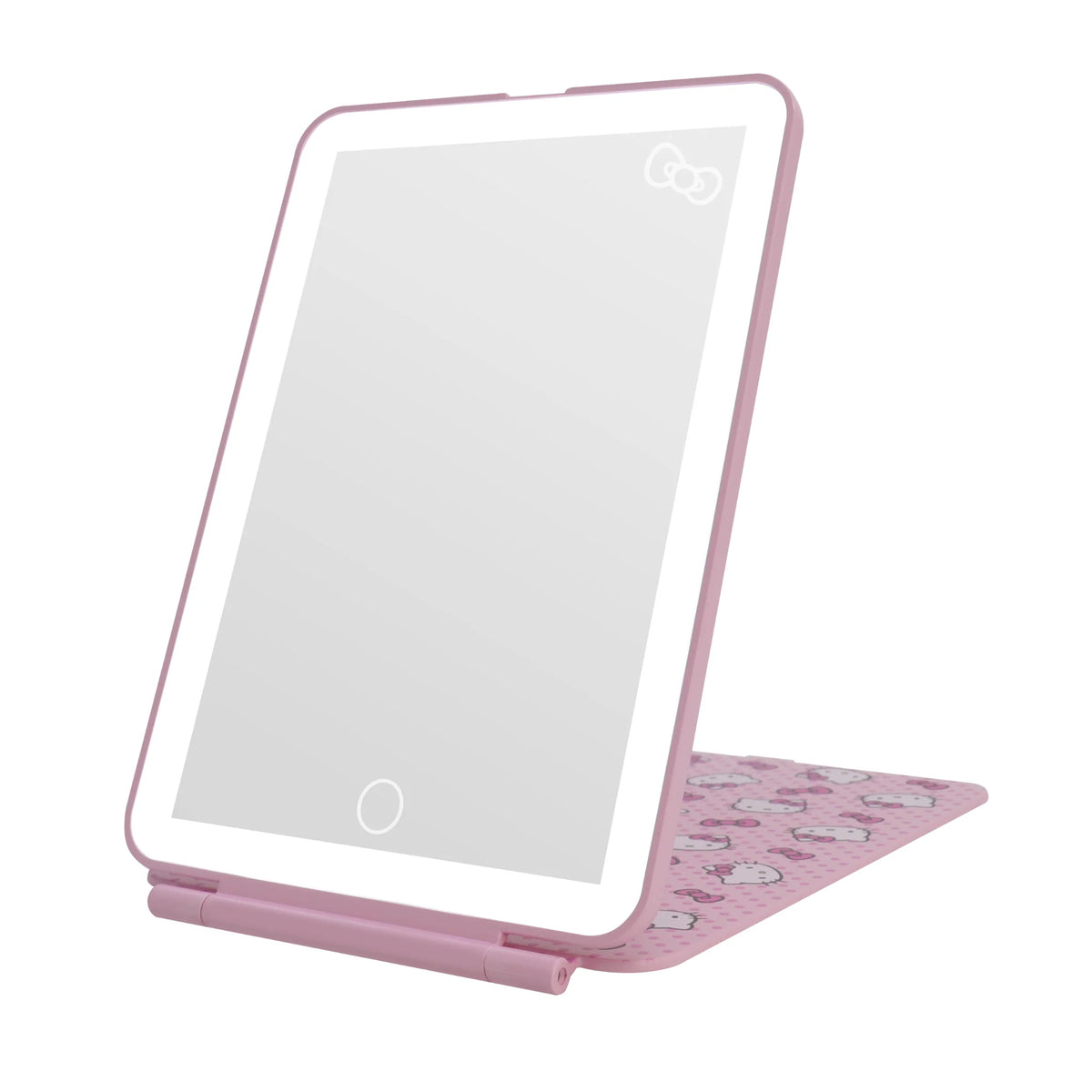 IMPRESSIONS VANITY X HELLO KITTY- PINK A DOT TOUCHPAD MINI LED MAKEUP MIRROR-1PC