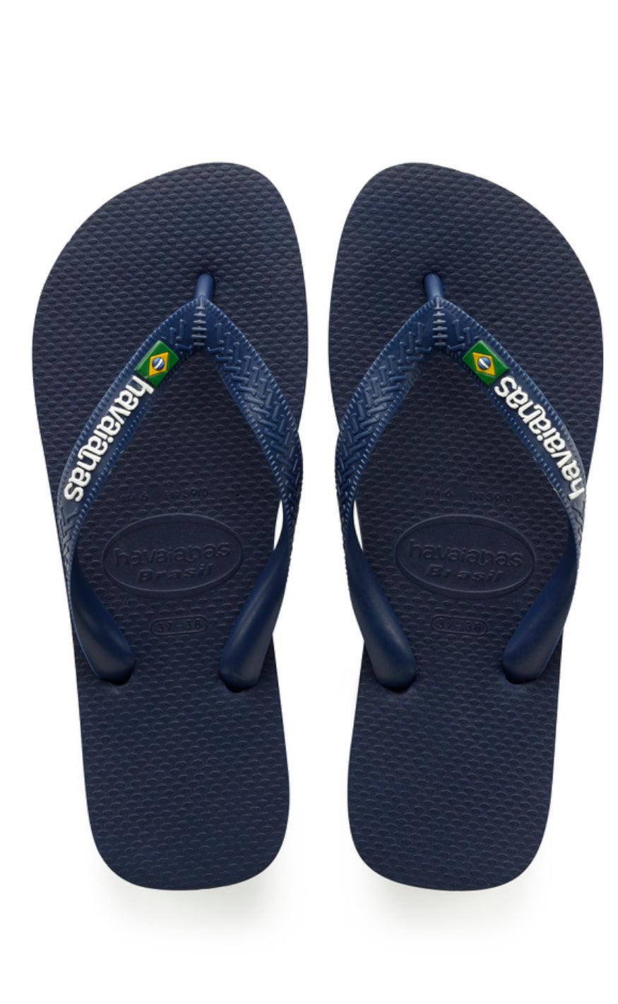 Havaianas Klipklapper / Sandal - Brasil Logo - Navy Blue