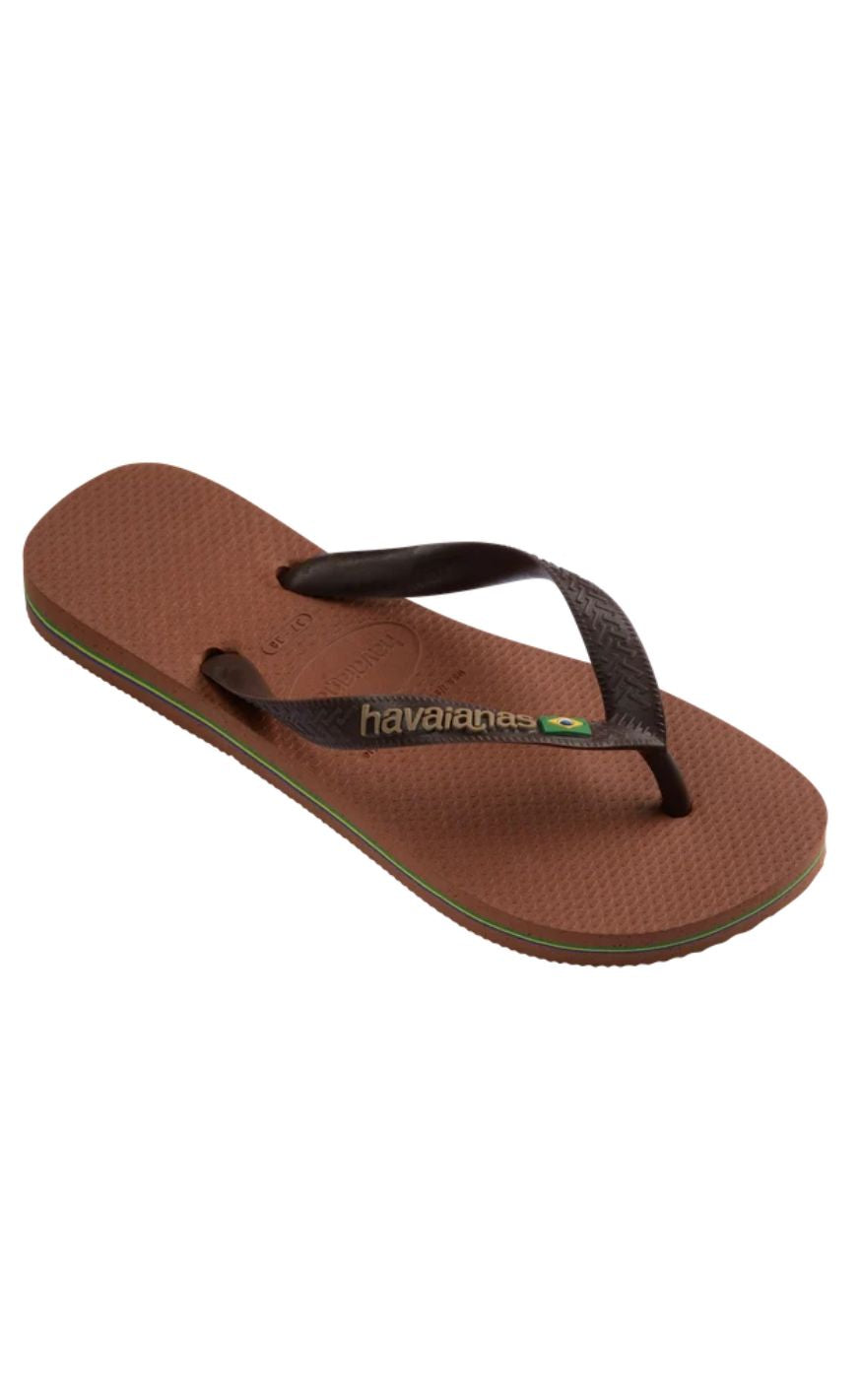 Havaianas Klipklapper / Sandal - Brasil Logo - Rose/Coffee