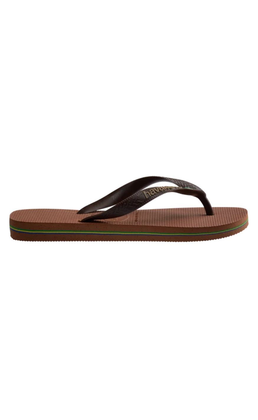 Havaianas Klipklapper / Sandal - Brasil Logo - Rose/Coffee