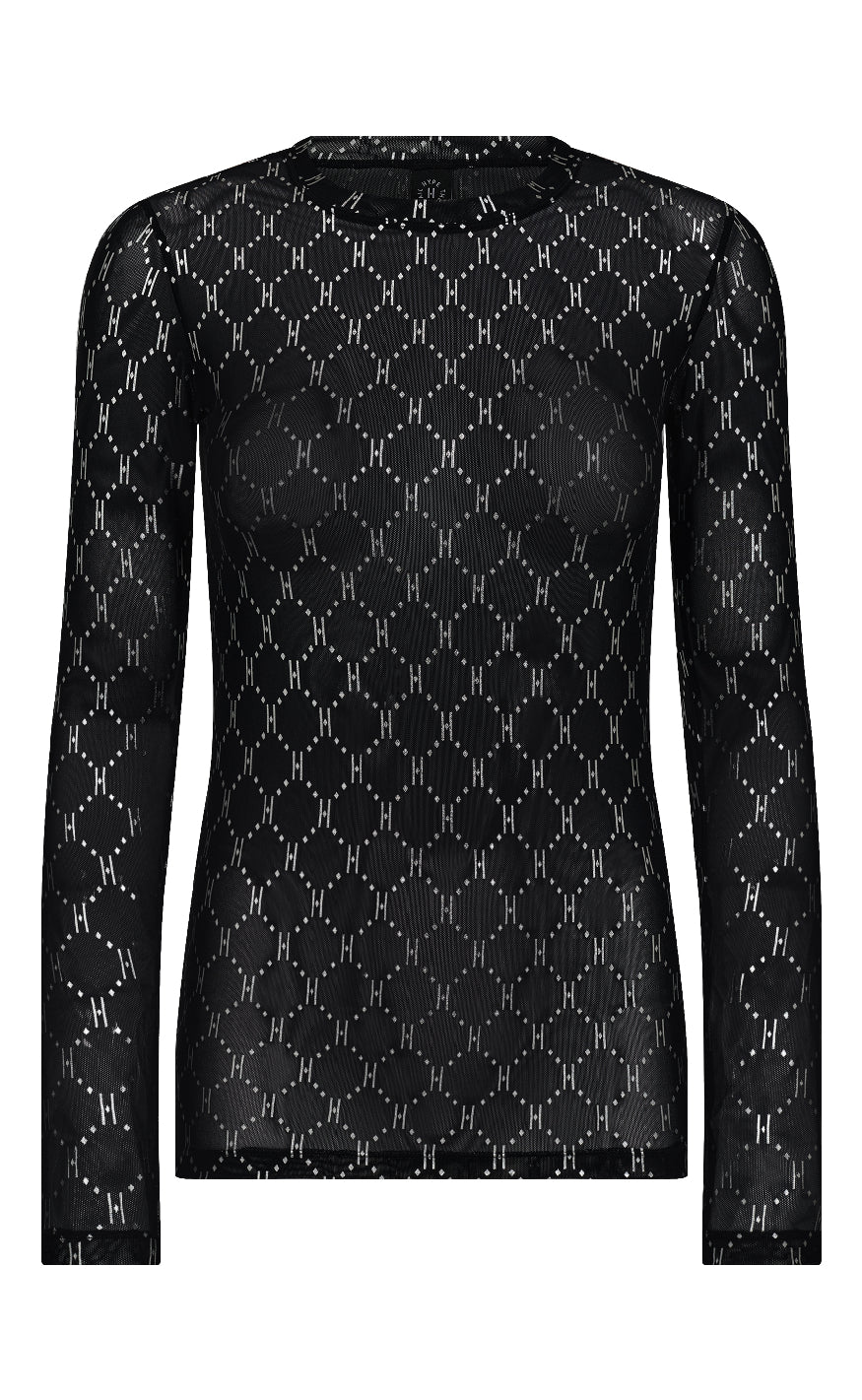 Hype The Detail Bluse - Mesh - Grey Silver
