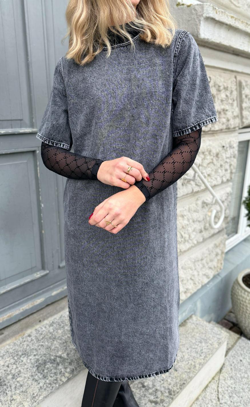 Hype The Detail Bluse - Mesh Turtle Neck - Black