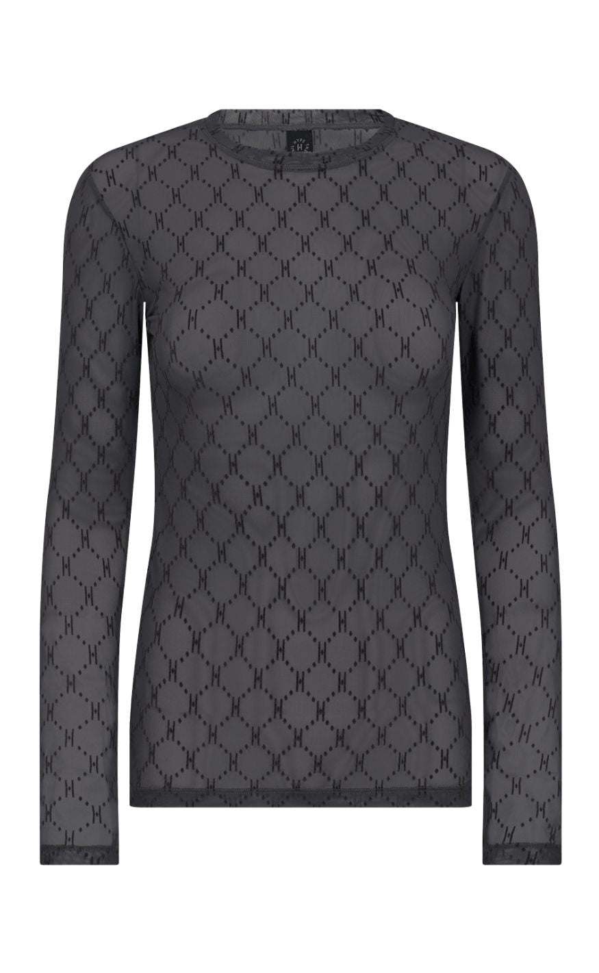 Hype the Detail Bluse - Mesh 14 - Grey
