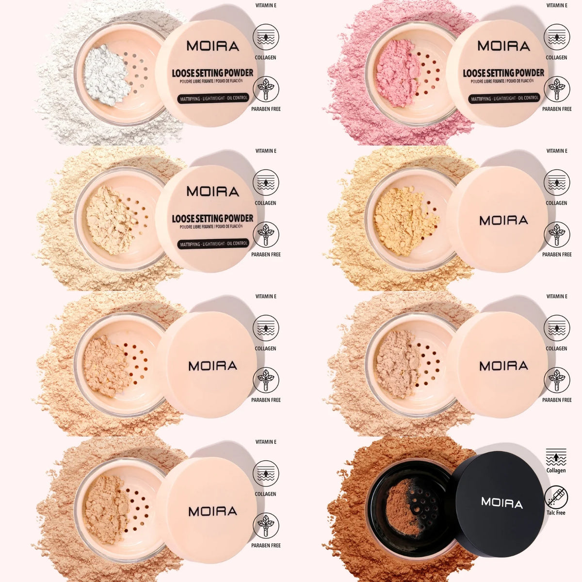 MOIRA - POLVO FIJADOR SUELTO - 3 UDS