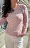 Say INA Copenhagen Bluse - Sophia Mesh - Pink W. Red Hearts
