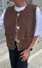 Say INA Copenhagen Vest - Ellinora - Brown W. Leopard