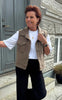 Say INA Copenhagen Vest - Fie - Brown