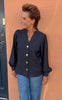 Say INA Copenhagen Bluse - Anora - Denim Blue
