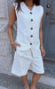 Say INA Copenhagen Vest - Nivi - White