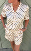 Say INA Copenhagen Top - Catja - Beige Dots