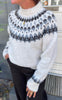 Say INA Copenhagen Strik - Winka - Cream/Grey Pattern