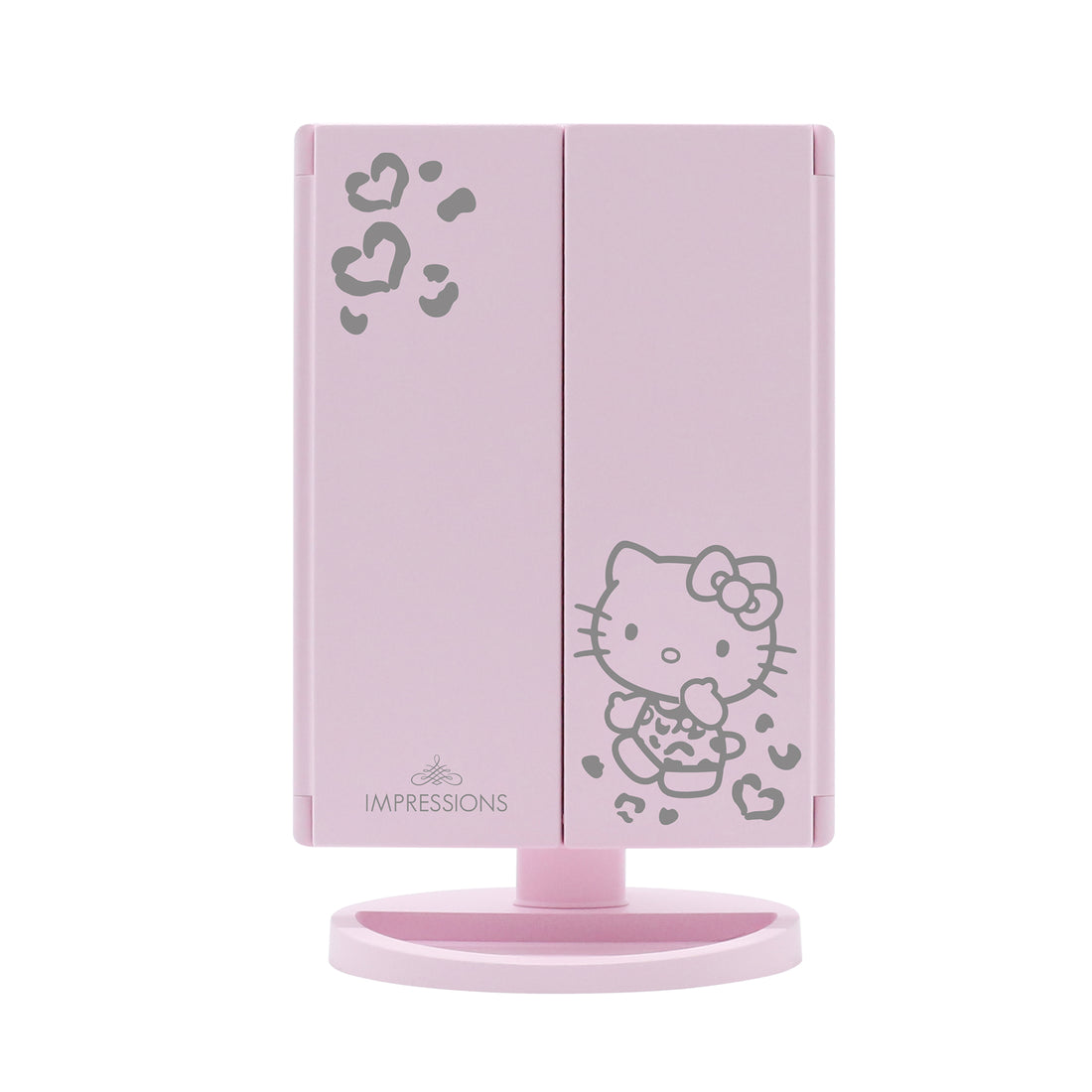 IMPRESSIONS VANITY X HELLO KITTY - ESPEJO DE MAQUILLAJE LED TRIPPLE CON AUMENTO