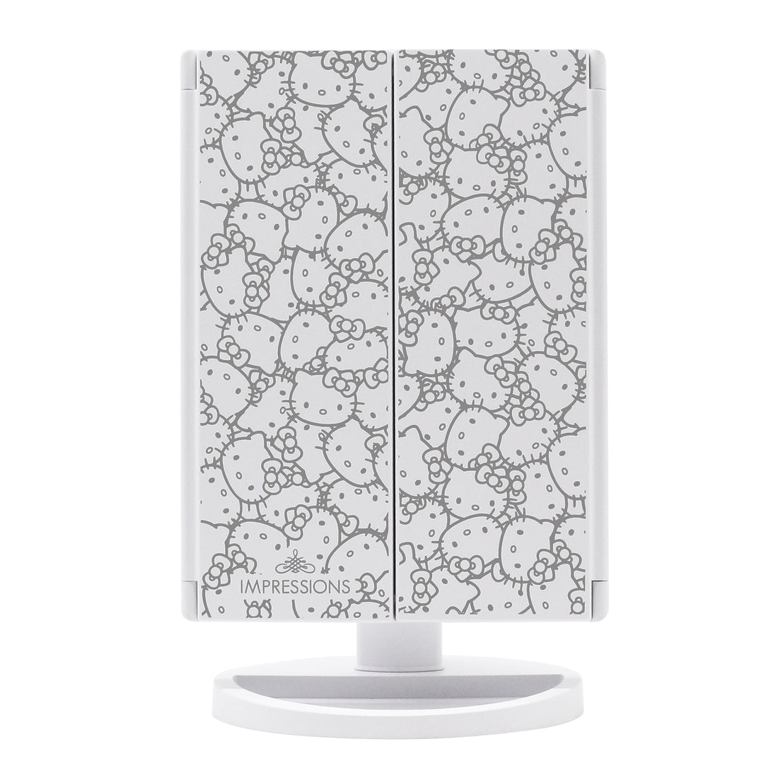 IMPRESSIONS VANITY X HELLO KITTY - ESPEJO DE MAQUILLAJE LED TRIPPLE CON AUMENTO