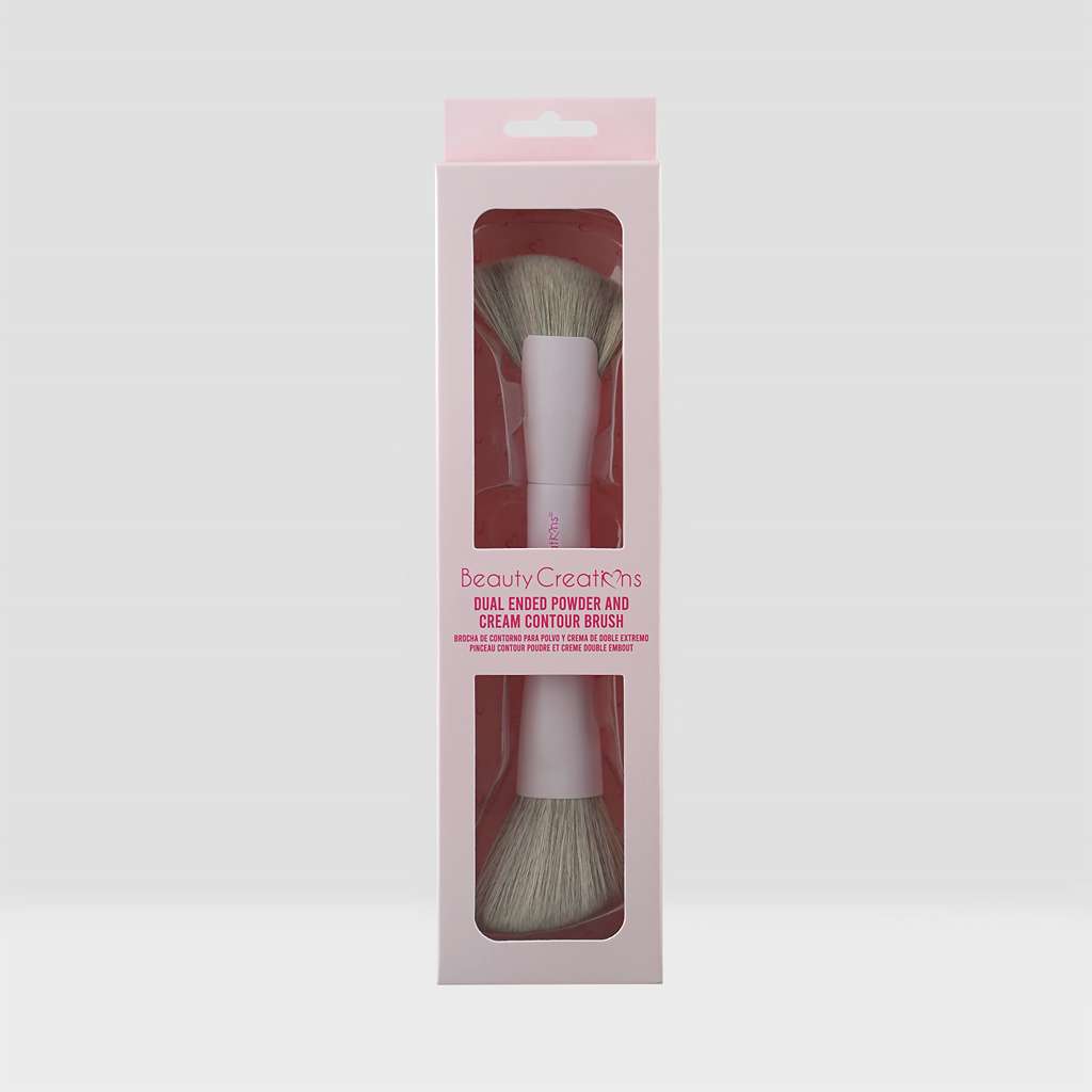 BEAUTY CREATIONS - DUAL ENDED POWDER AND CREAM CONTOUR BRUSH - PACK (12PCS)