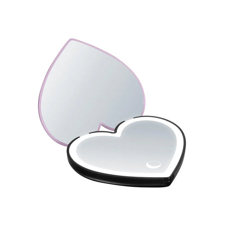 IMPRESSIONS VANITY - JACK SKELLINGTON & SALLY HEART LED COMPACT MIRROR - (1PC)