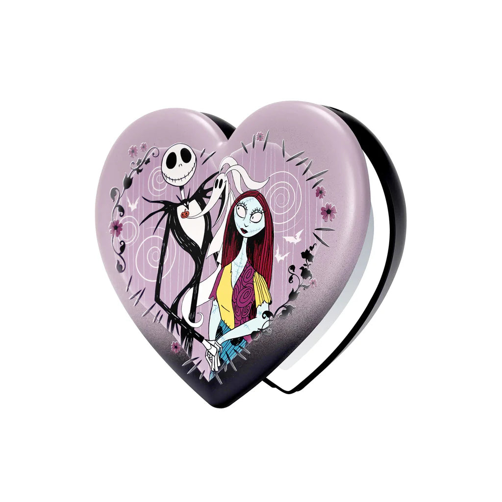 IMPRESSIONS VANITY - JACK SKELLINGTON & SALLY HEART LED COMPACT MIRROR - (1PC)