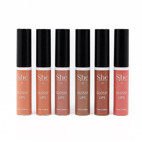 S.HE - 6 DIFFERENTS COLORS - GLOSSY LIPS- 36PCS