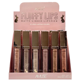 AMUSE - FLUFFY LIPS - MATTE LIQUID LIPSTICK - 12 LONG LASTING COLOR - DISPLAY(24PCS)