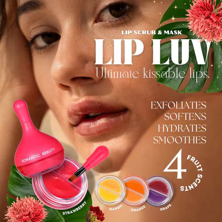 ROMANTIC BEAUTY- LUV- LIP SCRUB AND MASK- 12PCS