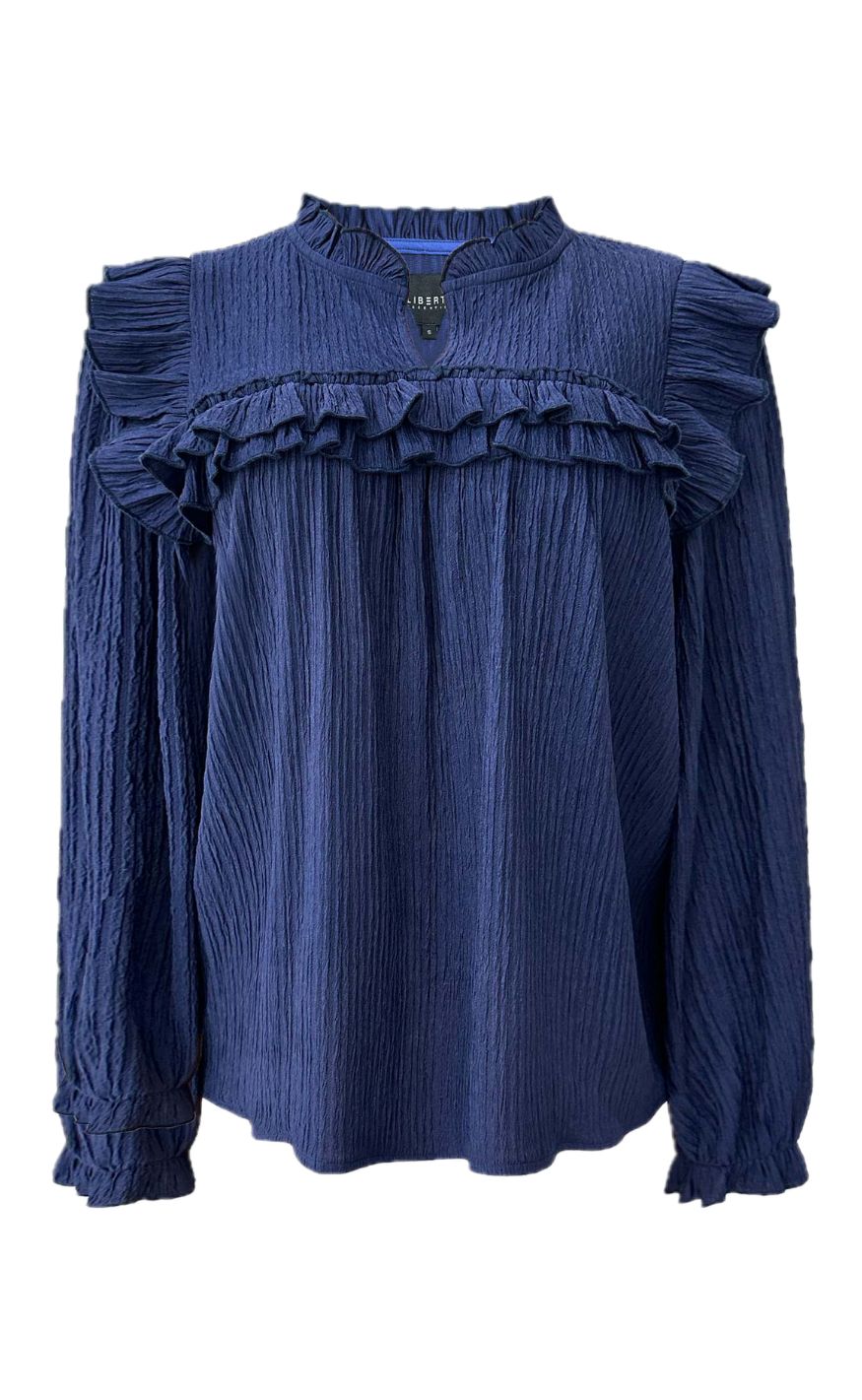 Liberte Bluse - Anni Frill - Navy