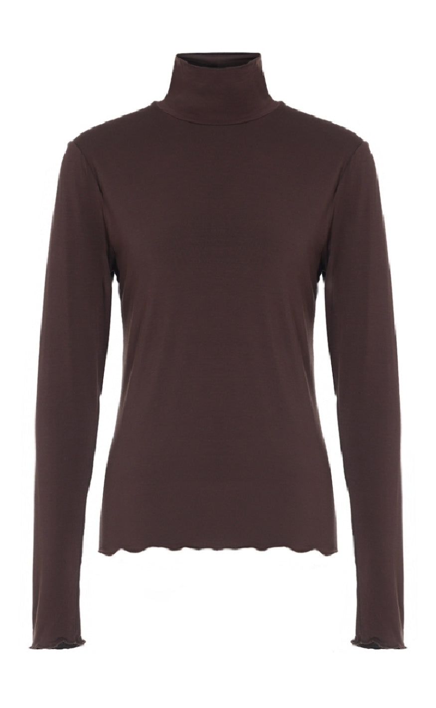 Luxzuz Bluse - Jachio - Coffee Bean