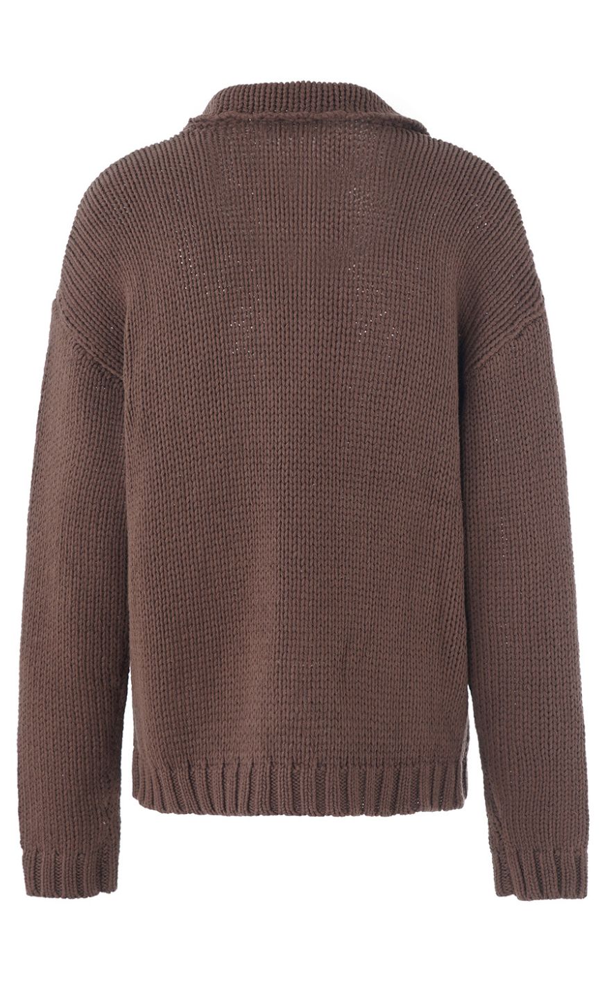 Luxzuz Cardigan - Beatriz - Coffee Bean